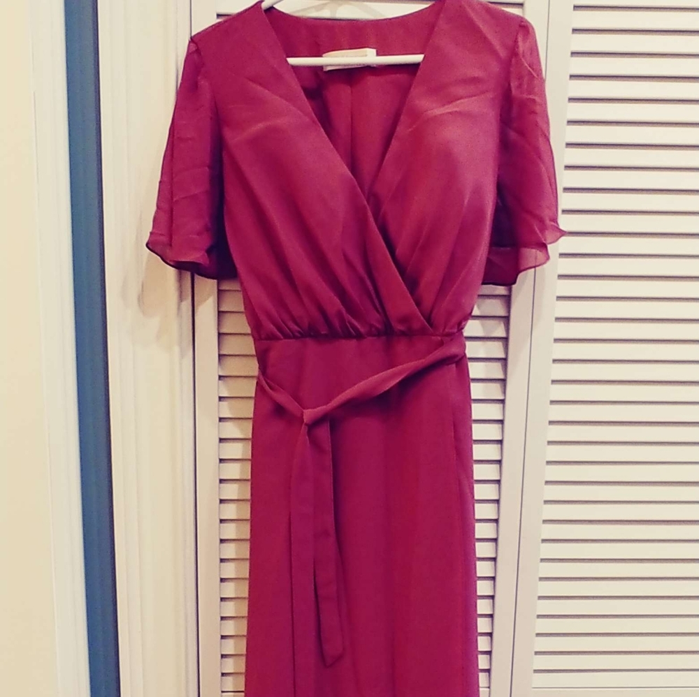 Formal Chiffon Dress Tea Length